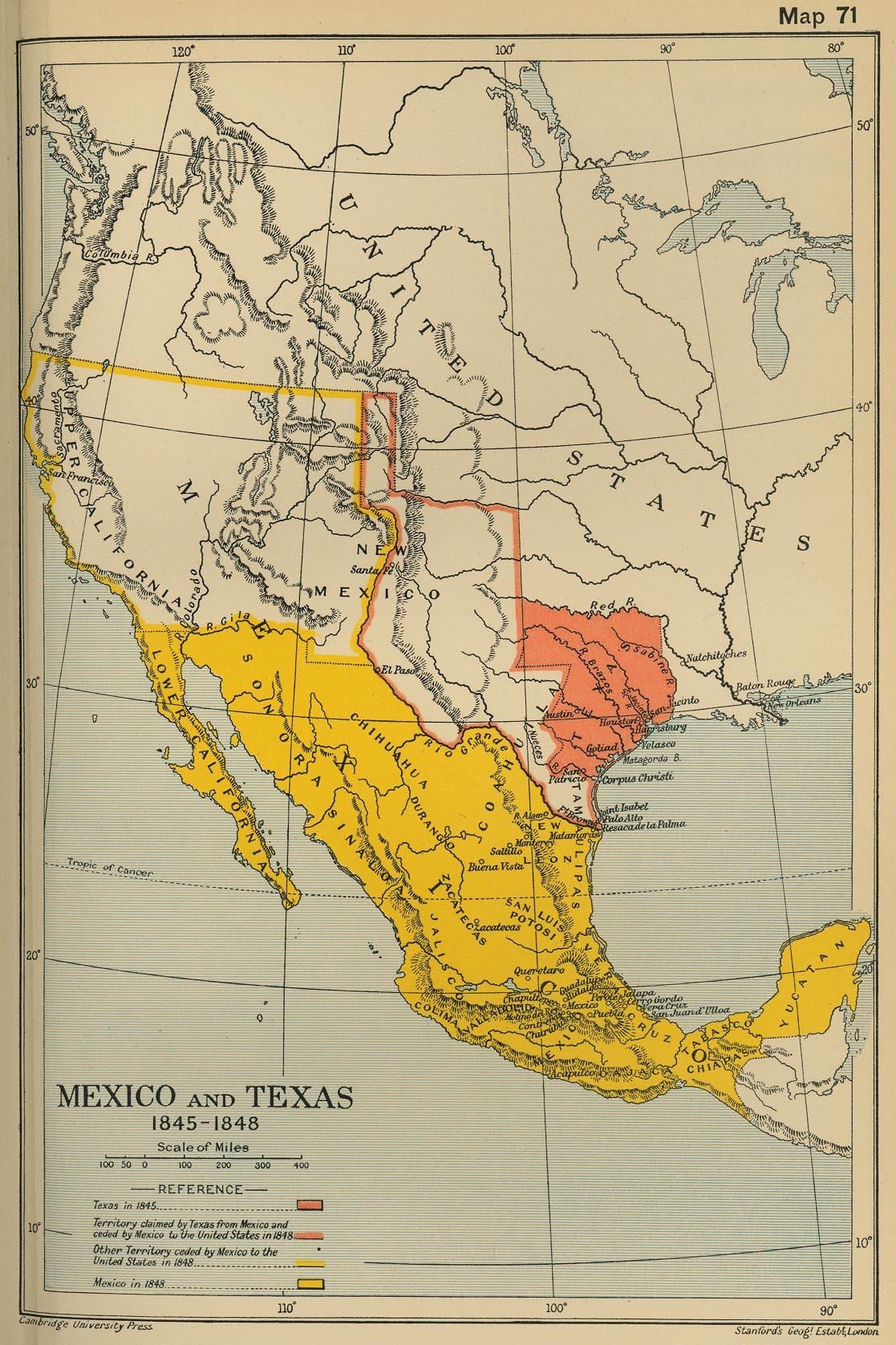map of Mexico 1700