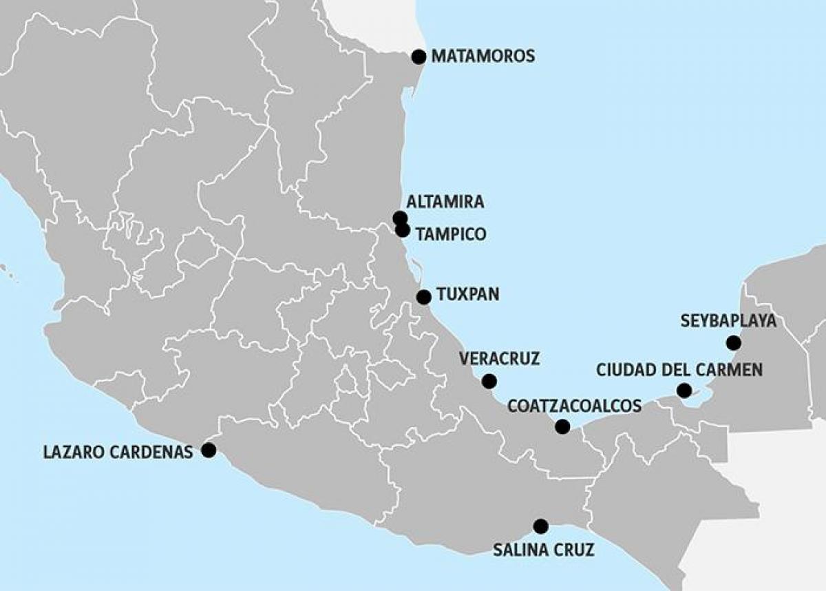map of Mexico পোর্ট