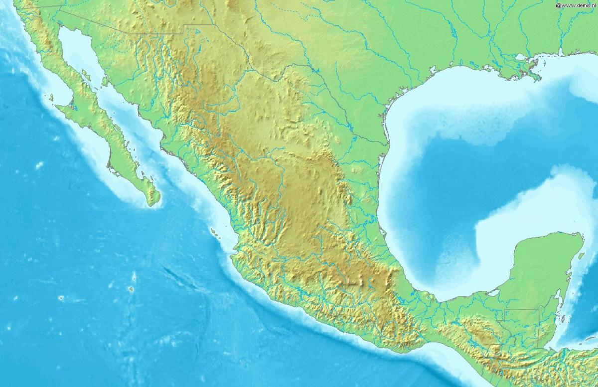map of Mexico ভূখণ্ড