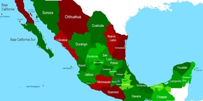 Map of Mexico নিরাপত্তা