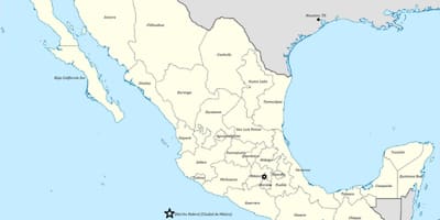 Map of Mexico রাষ্ট্র দ্বারা