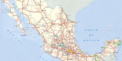 Map of Mexico সড়ক